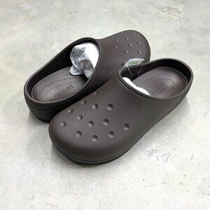 Crocs Men's Classic Quiet Sandals Slides Espresso 209968-206 - New